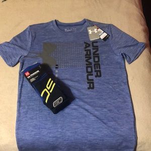 Boys UA T Shirt and Socks
